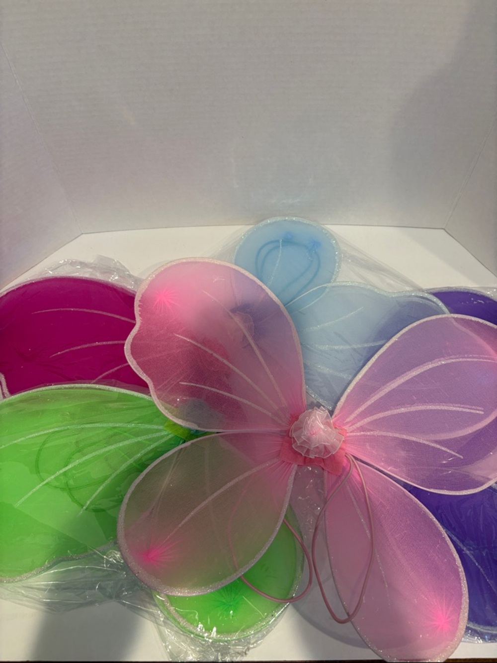 Party Fairy Wings Set - Pink, Green, Blue, Purple set of 5 brand new